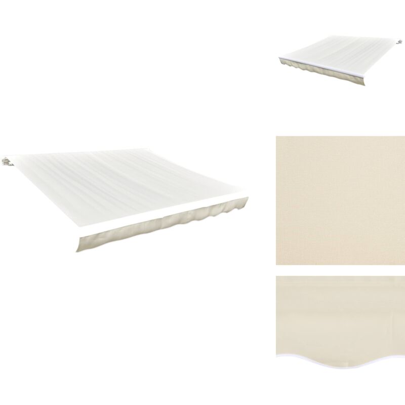 Vidaxl - Toile d'auvent Crème 450x300 cm - Toiles D'ombrage - Auvent De Terrasse - Parasol - Abri Solaire - Protection Solaire