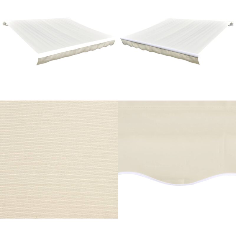 Vidaxl - Toile d'auvent Crème 450x300 cm - Toiles D'ombrage - Auvent De Terrasse - Parasol - Abri Solaire - Protection Solaire - Home & Living