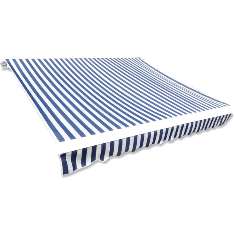 Maisonchic - Toile d'auvent Toile de rechange Bleu et blanc 350x250 cm