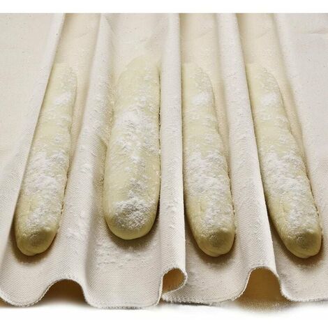 Toile de boulanger professionnelle pour la cuisson de baguettes de pain 76,2 x 45,7 cm