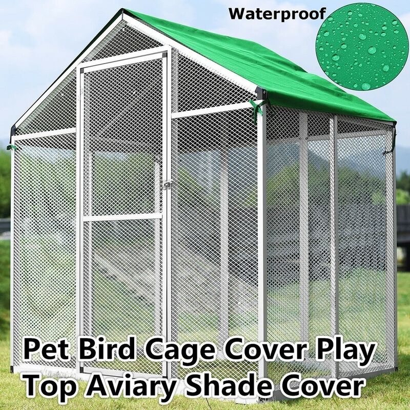 Toile de filet d'ombre grande cage à oiseaux pour animaux de compagnie couverture supérieure jouer perroquet cockatiel cockatoo pinsons volière