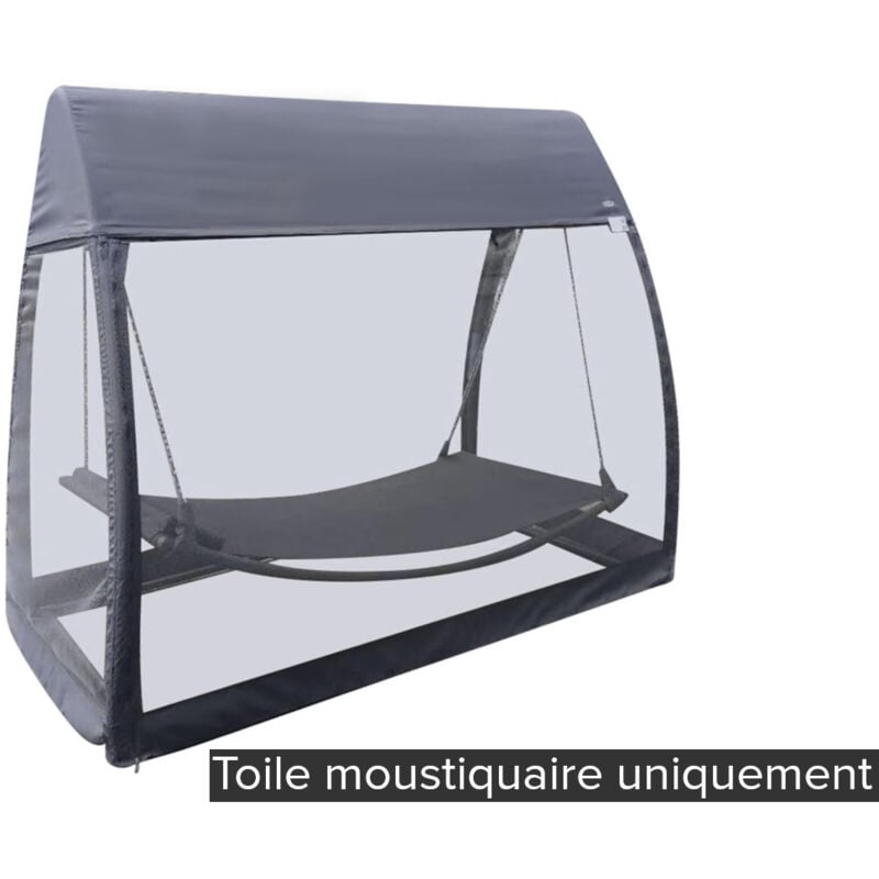 Toile de hamac Trinidad ardoise 233x139x200cm en polyester - Hespéride