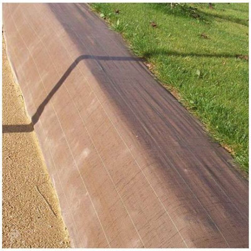 Toile de paillage 90g/m² - Long 15 m, Couleur Marron, Larg 1.65 m