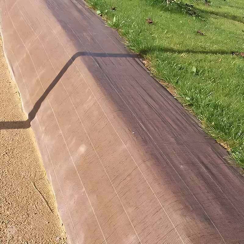 Toile de paillage 90g/m² - Long 25 m, Couleur Marron, Larg 2.10 m