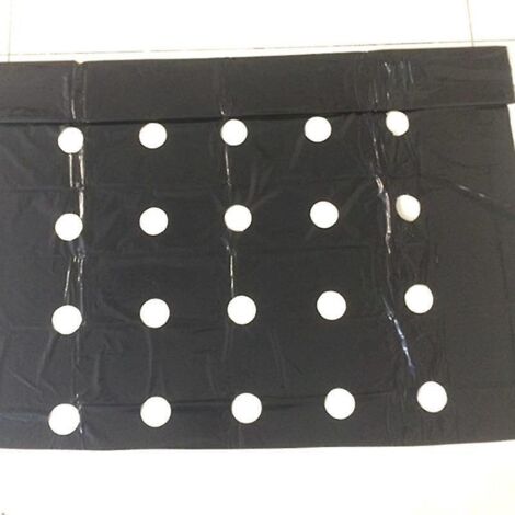 toile De Paillage En Plastique Noir Pour Jardin- 10 X 0.95m - Membrane Pe - Bche De Sol Avec Trous De Plantation - Film En Plastique Pour Potager