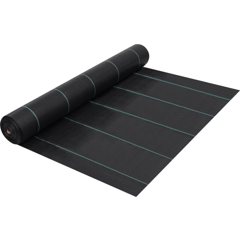 Toile de paillage Noir 1x100 m pp Vidaxl
