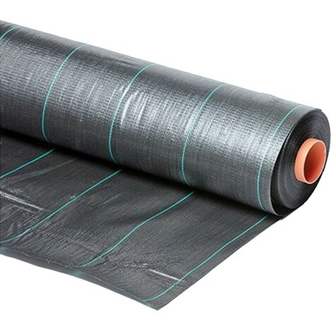 Toile de paillage NOIRE 1,05x10 m Traitement anti-UV Grammage 100g /m²