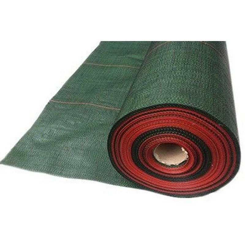 Toile de paillage verte 1,05x100m Traitement anti-UV Grammage 86g /m² tecplast