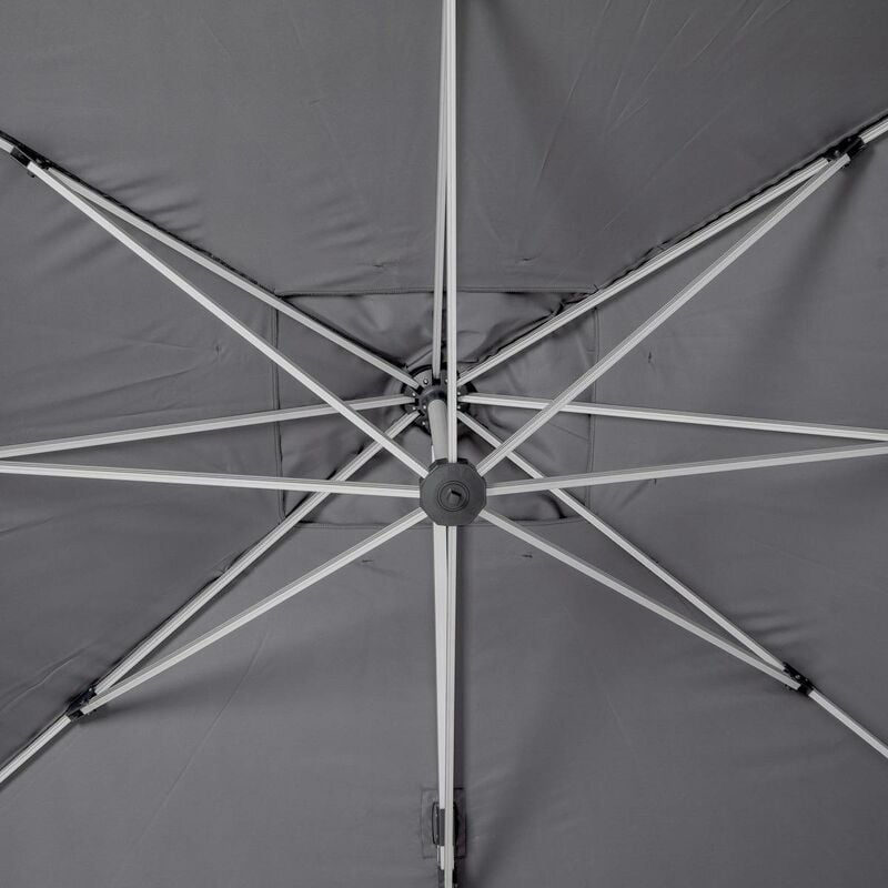 Toile de parasol Equador ardoise 4x3m en polyester - Hespéride - Ardoise