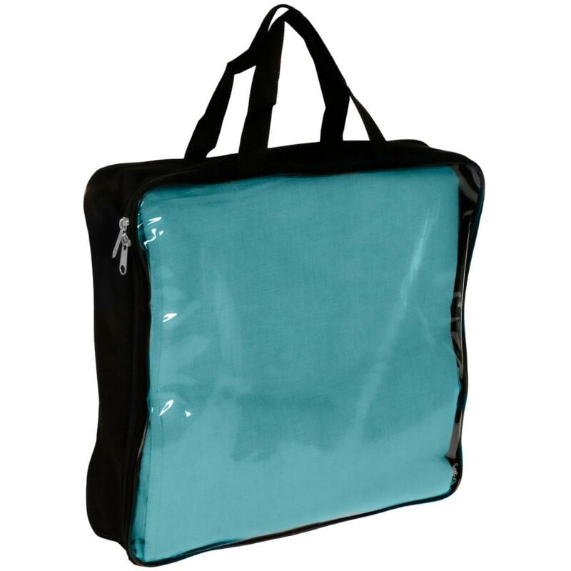 Toile de parasol Elea bleu canard 4,2x3m en polyester - Hespéride