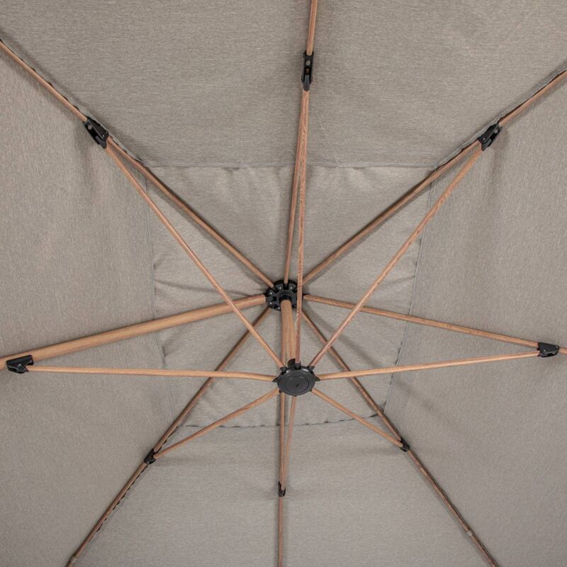 Toile de parasol Soly noisette 4x3m en polyester - Hespéride - Noisette
