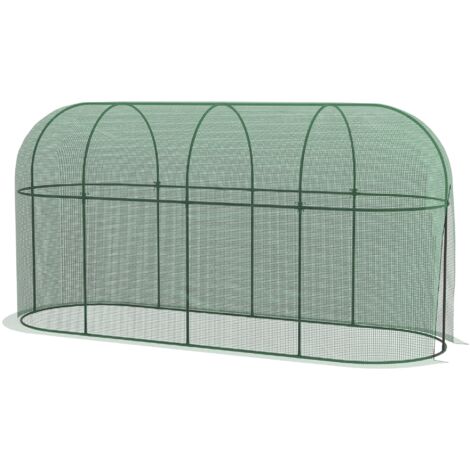 Toile de protection pour plantes de jardin 3x1m, coupe-vent et anti-insectes, protection contre les nuisibles, en acier, verte pour les plantes de jardin
