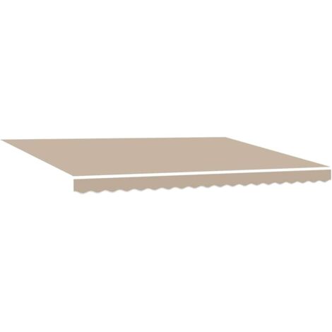 Toile de rechange pour auvent Beige 4,5 × 3 m Polyester