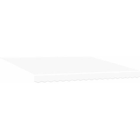 Toile de rechange pour auvent Blanc 4 × 3 m Polyester