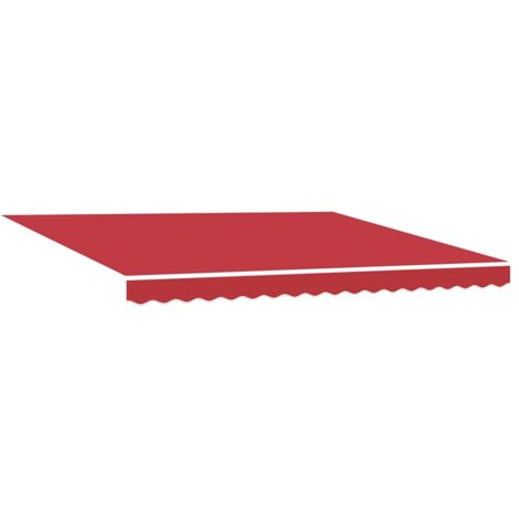 Toile de rechange pour auvent Rouge 4 × 3 m Polyester