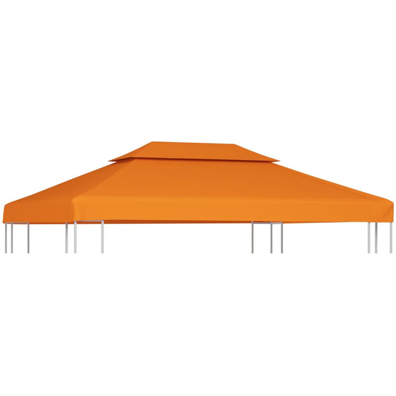 Vidaxl - Toile de remplacement de belvédère 310 g/m² Orange 3x4 m