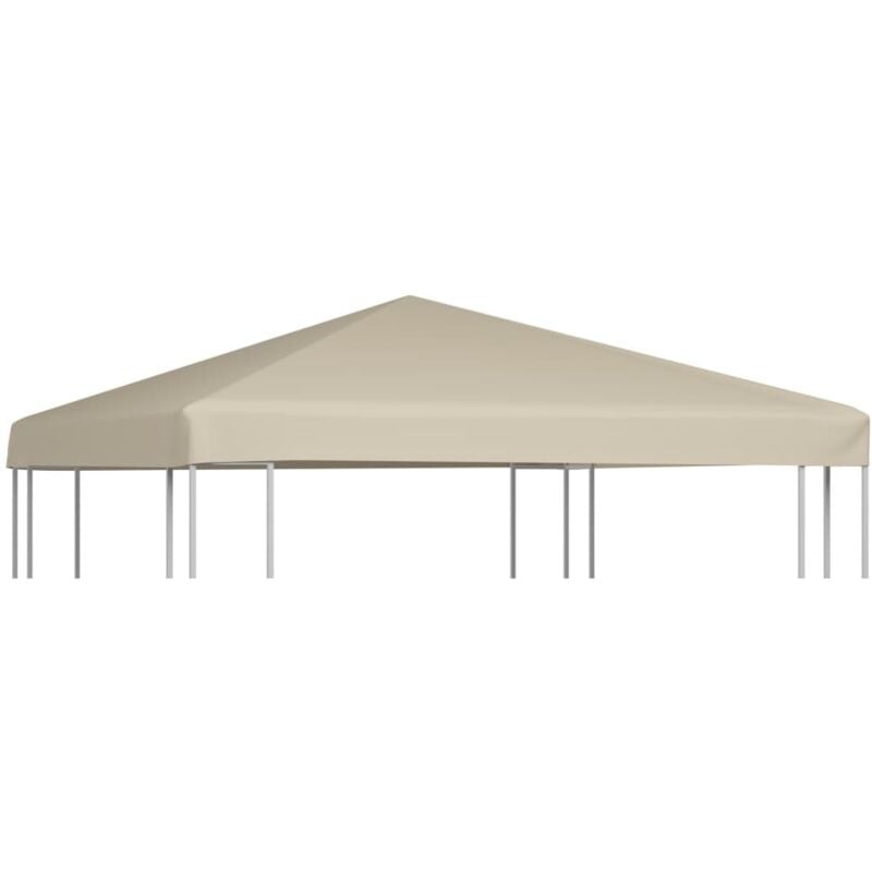 Couverture de toit de belvédère 310 g / m² 3x3 m Beige Vidaxl