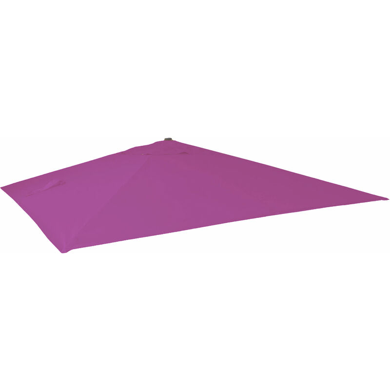 Revêtement pour parasol de luxe HHG 436, revêtement de remplacement, 3x3m (Ø4,24m) polyester 2,7kg violet - purple