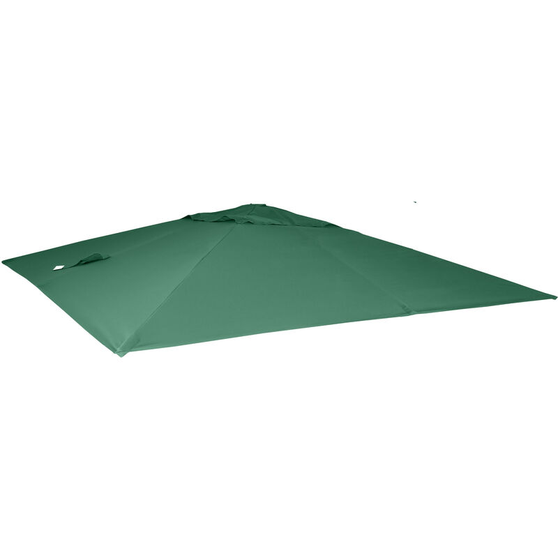 Toile de rechange pour parasol déporté de luxe hwc, 3x3m - vert foncé