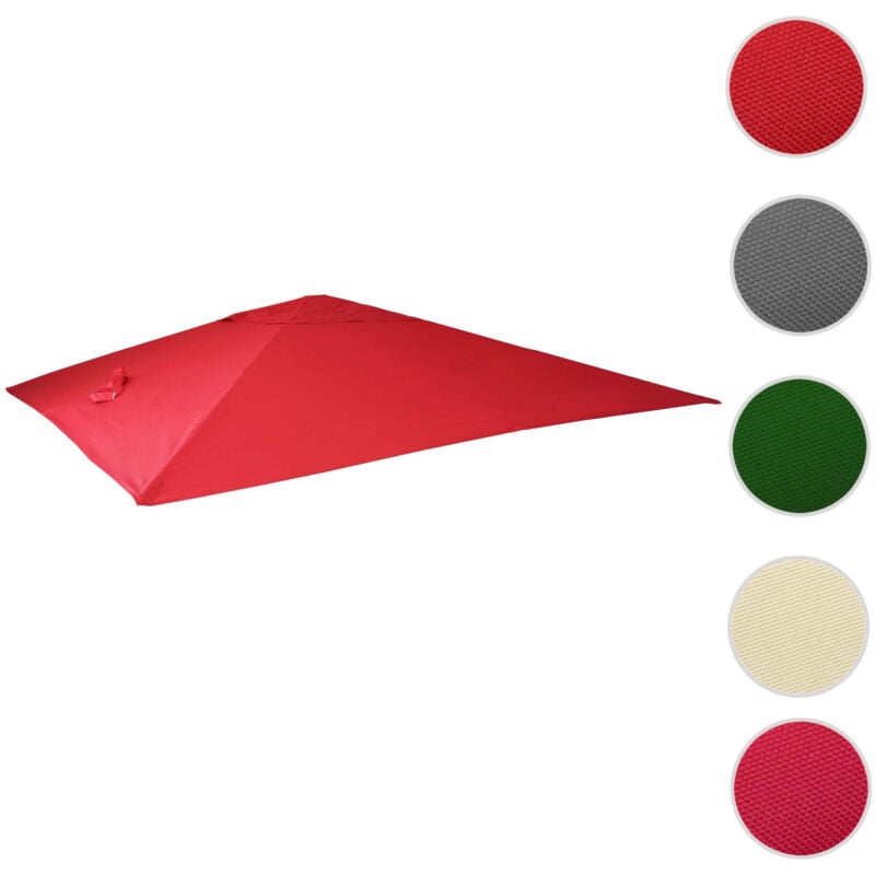 Revêtement pour parasol de luxe HWC-A96, revêtement de remplacement, 3x4m (Ø5m) polyester 3,5kg - bleu