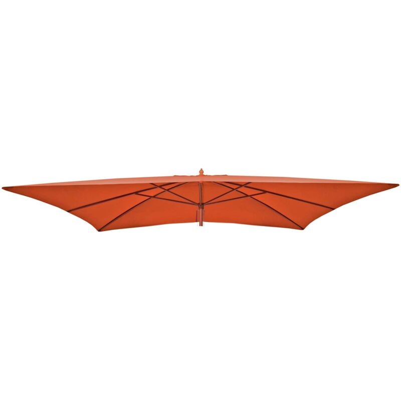 Toile de rechange pour parasol en bois Florida 2x3m, housse de parasol de jardin, terracotta