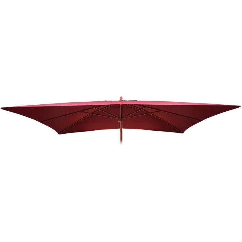 Toile de rechange pour parasol en bois Florida, Toile de parasol de jardin, 2x3m 6kg, bordeaux