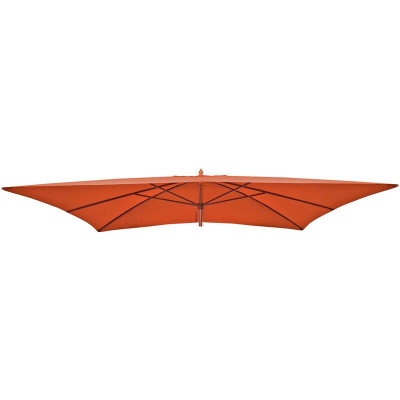 Mendler - Housse de rechange pour parasol en bois Florida 2x3m - housse de parasol de jardin - terracotta