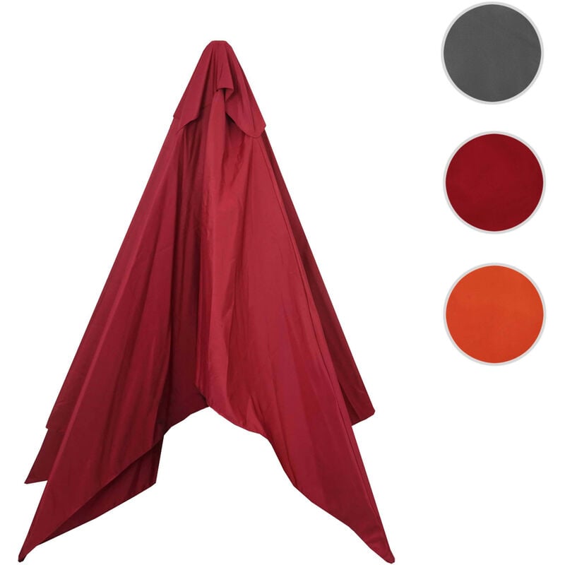 Mendler - Toile de rechange pour parasol Florida, toile de parasol de rechange, ø 3,5m polyester 6kg anthracite