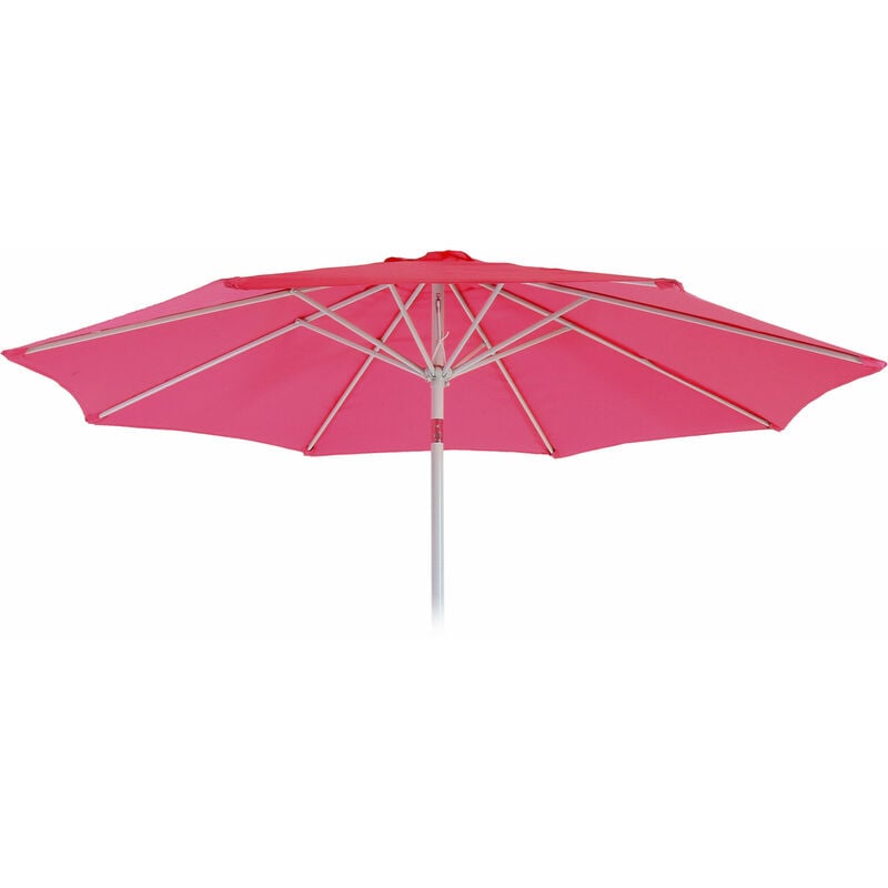 HHG - Toile de rechange pour parasol N19, Toile de rechange pour parasol, ø 3m tissu/textile 5kg pink - pink