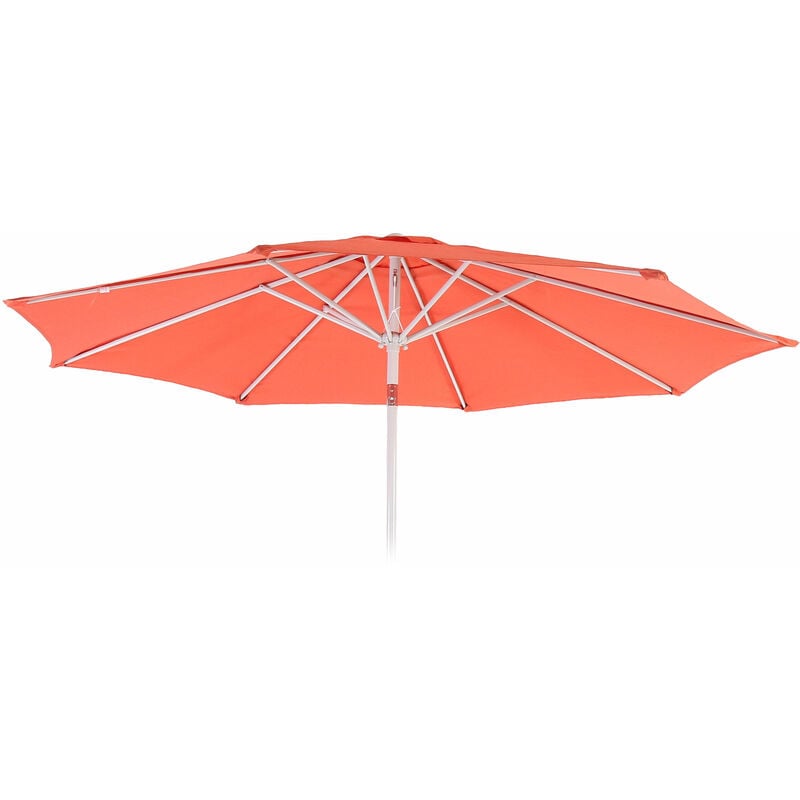 Toile de rechange pour parasol N19, Toile de rechange pour parasol, ø 3m tissu/textile 5kg terracotta - orange