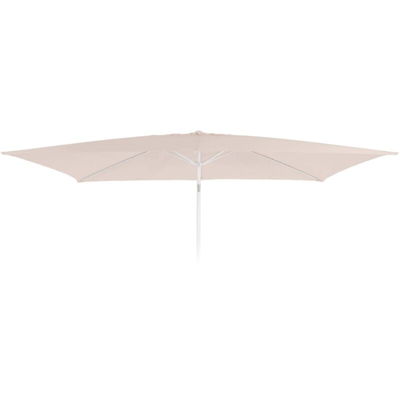 HHG - Toile de rechange pour parasol N23, Toile de rechange pour parasol, 2x3m rectangulaire tissu/textile 4,5kg uv 50+, crème