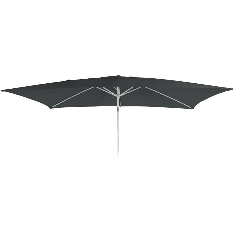 Toile de rechange pour parasol N23 2x3m rectangulaire tissu/textile 4,5kg anthracite - grey