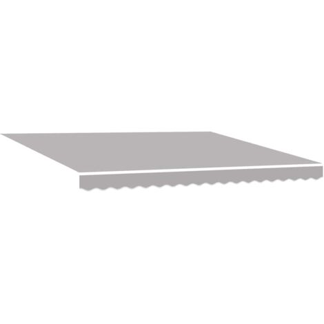 Toile de rechange pour store banne Gris clair 400 × 350 cm CFW815838