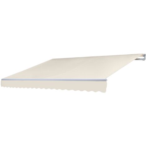 [JAMAIS UTILISÉ] Toile de rechange pour store HHG-602, store à bras articulé Toile de rechange 3x2,5m Polyester crème