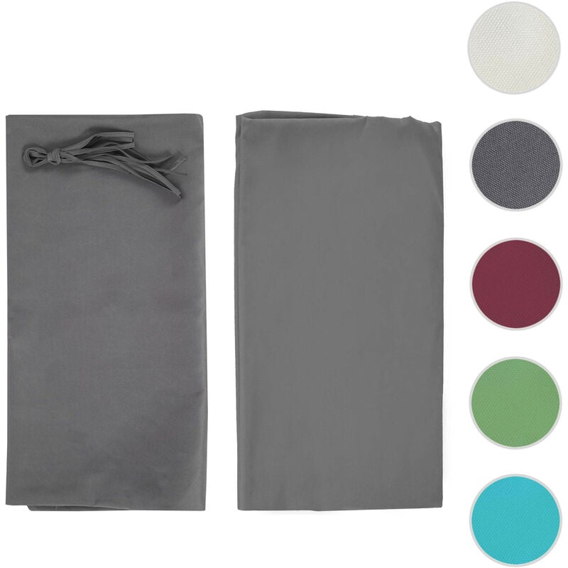 Mendler - Toile de rechange pour toit Pergola Pavillon Baia 3 x 4m gris