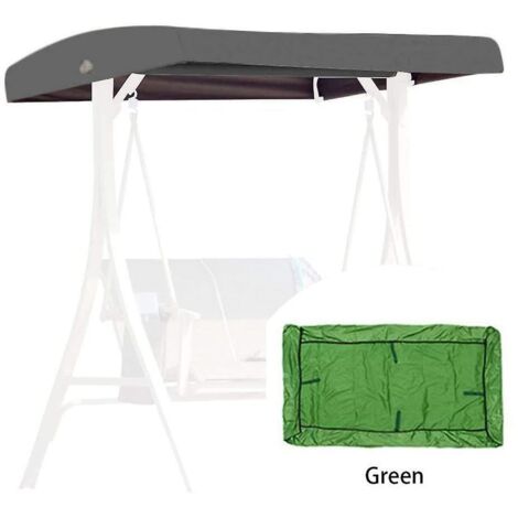 Toile de rechange verte universelle pour balancelle de jardin de toit 2-3 places, 191 x 120 cm