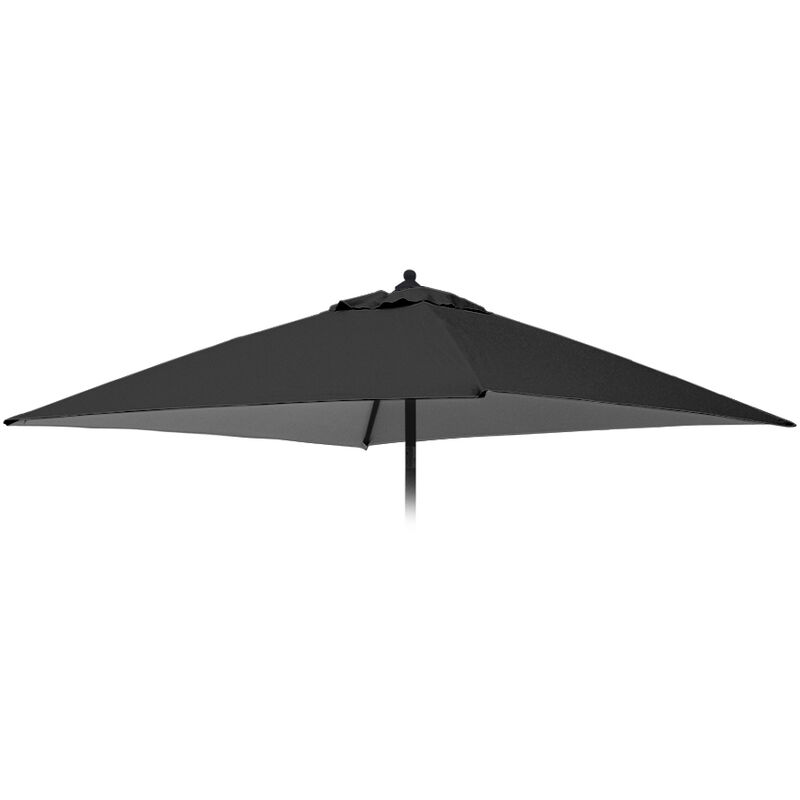 Toile de remplacement pour parasol de jardin 2x2 carré Plutone Noir