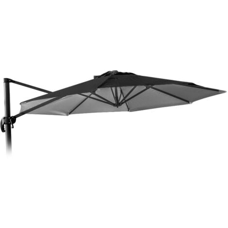 ELIOS PARASOLS Toile de Remplacement pour parasol de jardin octogonal 3x3 Paradise Noir