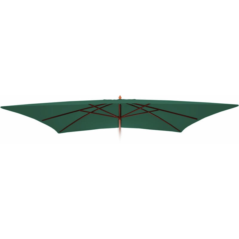 [JAMAIS UTILISÉ] Toile de rechange pour parasol Florida 3x4m, Toile de rechange pour parasol, polyester, vert