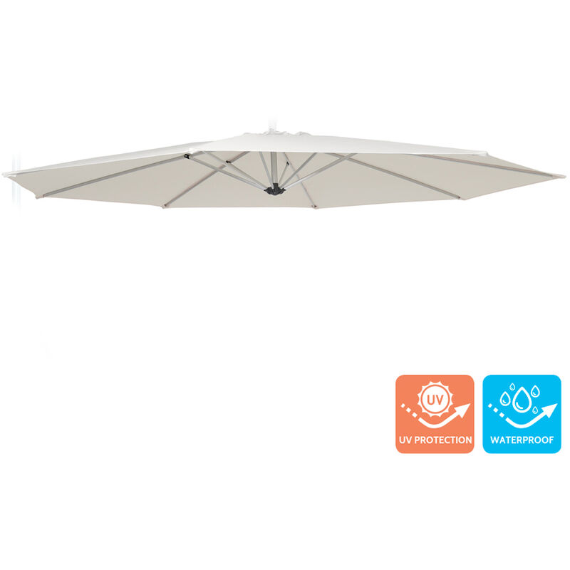Elios Parasols - Toile de remplacement pour parasol de Jardin octogonal 3x3 Fan