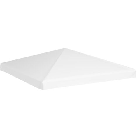 Toile de toit de belvédère 270 g/m² 3x3 m Blanc vidaXL