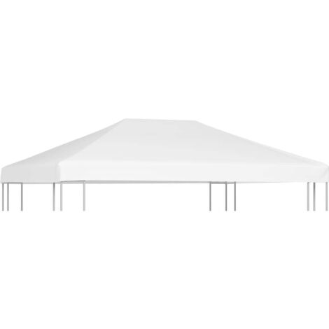 Toile de toit de belvédère 270 g/m² 4x3 m Blanc CFW46160