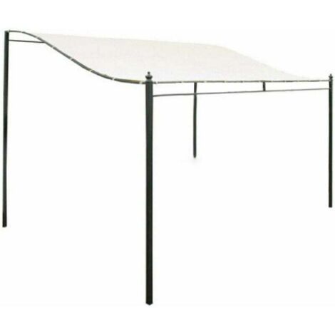 Toile de Toit de Rechange pour Pavillon Tonnelle - 300D Toile Imperméable Tente Auvent Haut Toit Soleil Tente Tissu Extérieur Housse Étanche/Résistant À La Déchirure 3mx2.6m (sans Support)