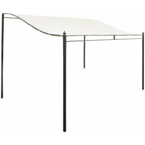 Toile de Toit de Rechange pour Pavillon Tonnelle - 300D Toile Imperméable Tente Auvent Haut Toit Soleil Tente Tissu Extérieur Housse  Étanche/Résistant À La Déchirure  3mx2.6m (sans Support)