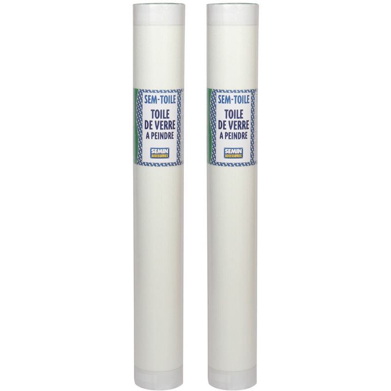 Semin - Toile de Verre Motif Plafond, rouleau 50 x 1 m, Lot de 2