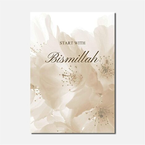 Toile Decoration Murale Affiche 30x40cm x3 Pièces sans Cadre Toile Affiche Murale et Gravures Musulman Islamique Wall Art Peinture Tableau Decoration Murale Chambre