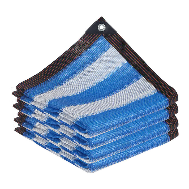 Toile d'ombrage 2 x 3 m, 85 % protection solaire, bâche en maille avec œillets, toile d'ombrage robuste, filet pare-soleil pour pergola, patio, jardin