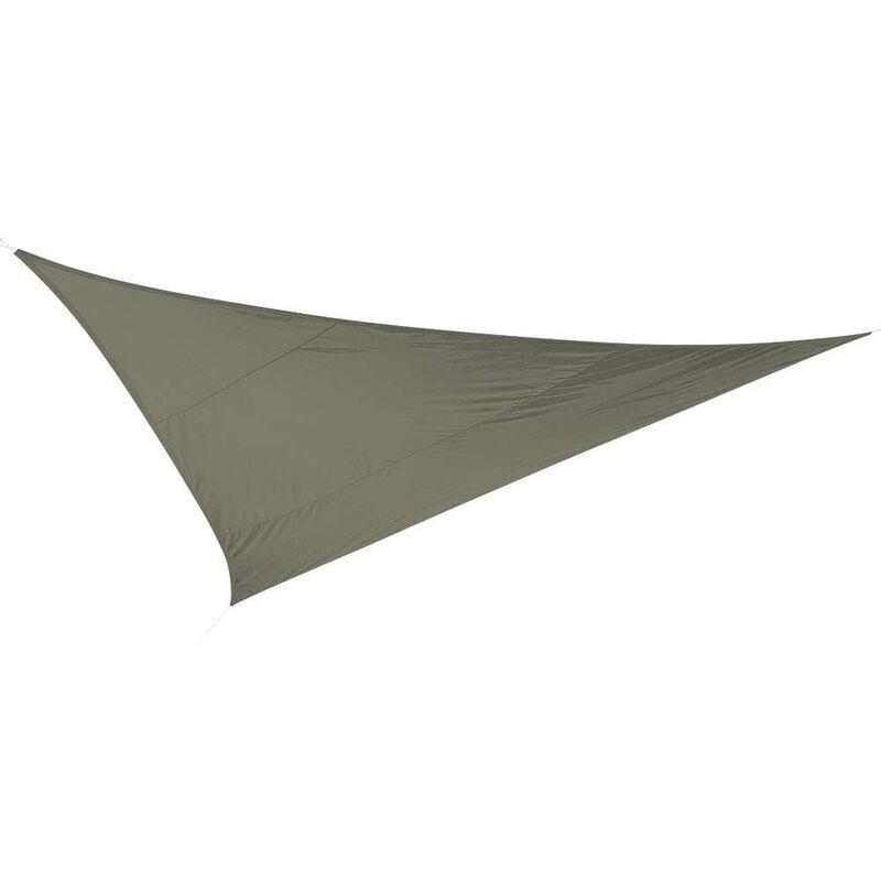 Ideprice - Toile d'ombrage triangulaire 5 mètres - Kaki
