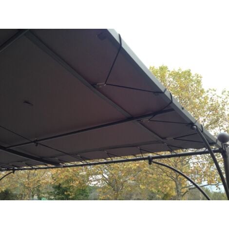Toile D'Ombrage Universelle Pour Tonnelle 3X4M - Coloris Taupe