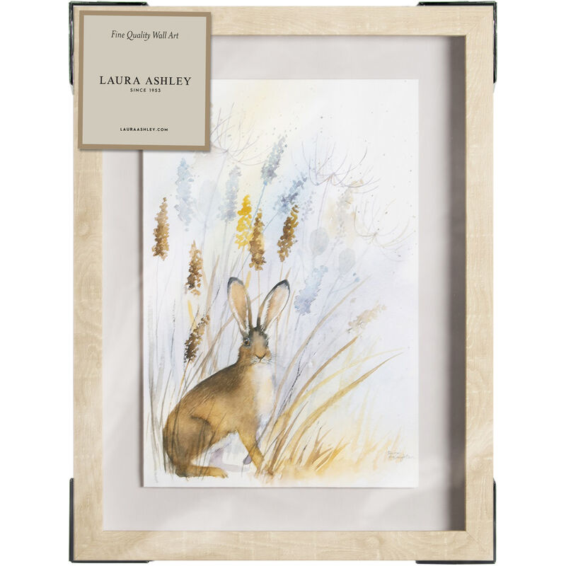 Toile encadrée Laura Ashley Country Hare 40 x 30cm Multicolore